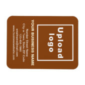 Business Brown Flexible Photo Magnet Magneet (Horizontaal)