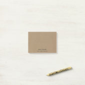 Business Brown Kraft Post-it® Notes (Op bureau)