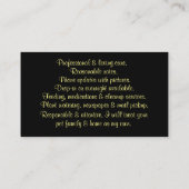 Business Busine voor Cute en Fun House en Pet Visitekaartje (Achterkant)