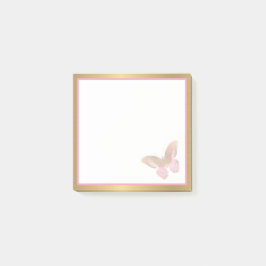 Business Butterfly roze Gold 3x3 Post-it® Notes