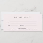 Business Cadeat Certificate Roos Gold Ombre (Achterkant)