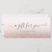 Business Cadeat Certificate Roos Gold Ombre (Voorkant)