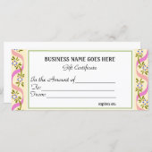 Business Cadeaubon | (Voorkant / Achterkant)