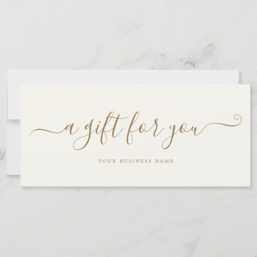 Business Cadeaubon Eenvoudig (Voorkant)