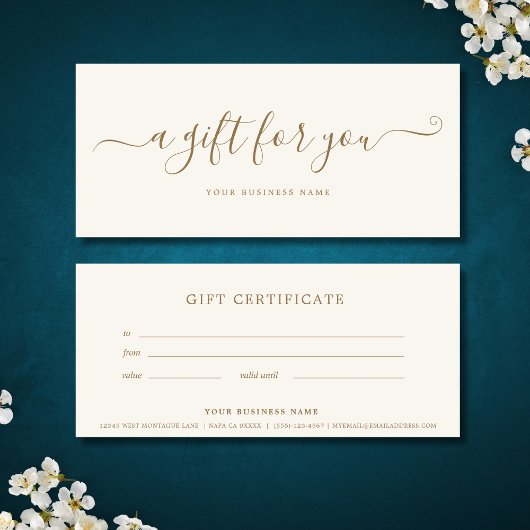 Business Cadeaubon Eenvoudig