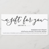 Business Cadeaubon | Gewoon recht (Voorkant)