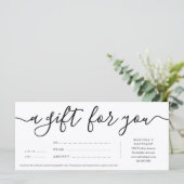 Business Cadeaubon | Gewoon recht (Staand voorkant)