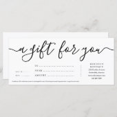 Business Cadeaubon | Gewoon recht (Voorkant / Achterkant)