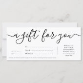 Business Cadeaubon | Gewoon recht (Voorkant)