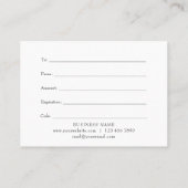 Business Cadeaubonnen Kerstmis Sneeuw Dank je Klantenkaartje (Achterkant)