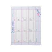 Business Call Planner & Tracking Sheet Notitieblok (Linkerzijde)