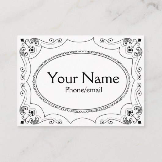 Business/Calling Card Visitekaartje (Voorkant)