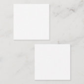 Business Card 2.5."x2.5" Vierkante Visitekaartje (Voorkant / Achterkant)