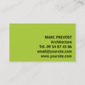 Business card - Architecture-visitekaartje Visitekaartje (Achterkant)