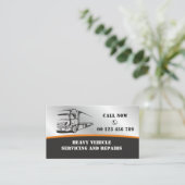 Business card  for Auto services for heavy vehicle Visitekaartje (Staand voorkant)