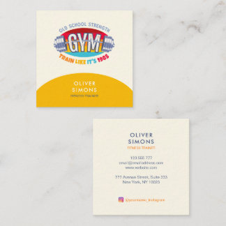 Business Card for Fitness trainer Vierkante Visitekaartje