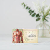 Business card  for Massage Therapist Afsprakenkaartje (Staand voorkant)