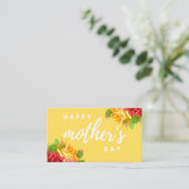 business card happy mother day  visitekaartje (Staand voorkant)