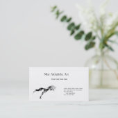 Business card & horse visitekaartje (Staand voorkant)