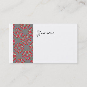 Business Card Jimette Design Red and grey Visitekaartje