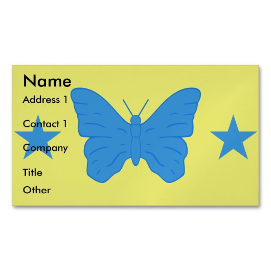 Business Card Magnet with Flag of Bady Bassit Magnetisch Visitekaartje (Voorkant)