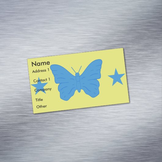 Business Card Magnet with Flag of Bady Bassit Magnetisch Visitekaartje (Voorbeeld)