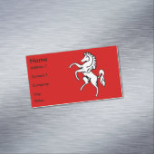 Business Card Magnet with Flag of Kent County Magnetisch Visitekaartje (Voorbeeld)