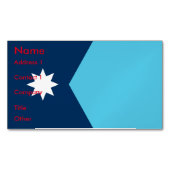 Business Card Magnet with Flag of Minnesota, US Magnetisch Visitekaartje (Voorkant)