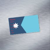 Business Card Magnet with Flag of Minnesota, US Magnetisch Visitekaartje (Voorbeeld)