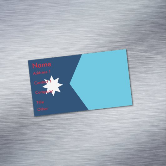 Business Card Magnet with Flag of Minnesota, US Magnetisch Visitekaartje (Voorbeeld)