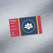 Business Card Magnet with Flag of Mississippi Magnetisch Visitekaartje (Voorbeeld)