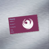 Business Card Magnet with Flag of Phoenix City Magnetisch Visitekaartje (Voorbeeld)