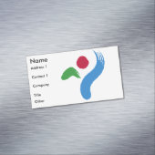 Business Card Magnet with Flag of Seoul Magnetisch Visitekaartje (Voorbeeld)