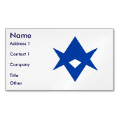 Business Card Magnet with Flag of Toyota City Magnetisch Visitekaartje (Voorkant)
