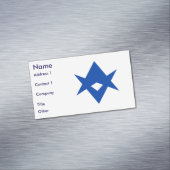 Business Card Magnet with Flag of Toyota City Magnetisch Visitekaartje (Voorbeeld)