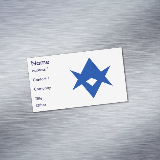 Business Card Magnet with Flag of Toyota City Magnetisch Visitekaartje (Voorbeeld)