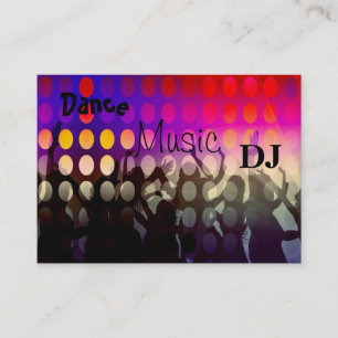 Business Card Muziek DJ Dansfeest Visitekaartje