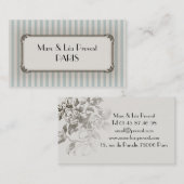 Business card - Old Paris-visitekaartje Visitekaartje (Voorkant / Achterkant)