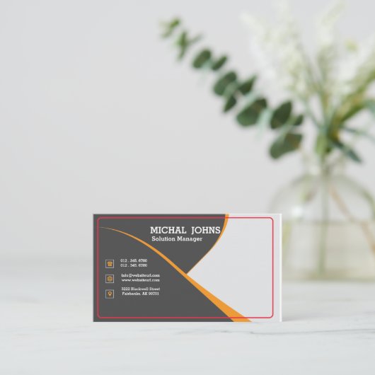 Business Card online 2022, Designed Card Visitekaartje (Staand voorkant)