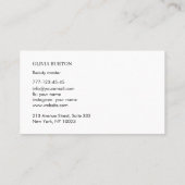 Business card simple style texture background visitekaartje (Achterkant)