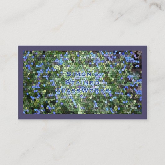 Business Card, "Stained Glass" Visitekaartje (Voorkant)