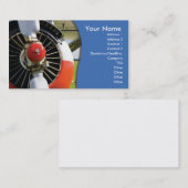 business card template aviation visitekaartje (Voorkant / Achterkant)