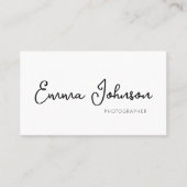 Business card template with photo, minimalist visitekaartje (Voorkant)