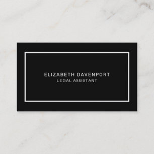 BUSINESS card template zwart Visitekaartje