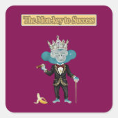 Business Card Vierkante Sticker (Voorkant)