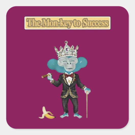 Business Card Vierkante Sticker (Voorkant)