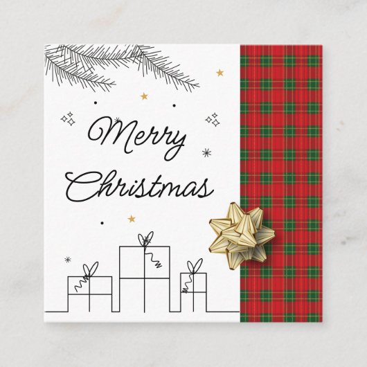 Business Card Vierkante Visitekaartje (Voorkant)