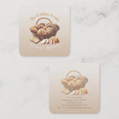 Business Card Vierkante Visitekaartje (Voorkant / Achterkant)