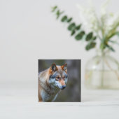 Business card  vierkante visitekaartje (Staand voorkant)