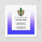 Business Card Vierkante Visitekaartje (Achterkant)